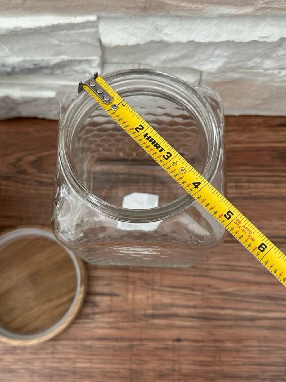 🆕 Glass Honeycomb 80oz Jar / Canister!